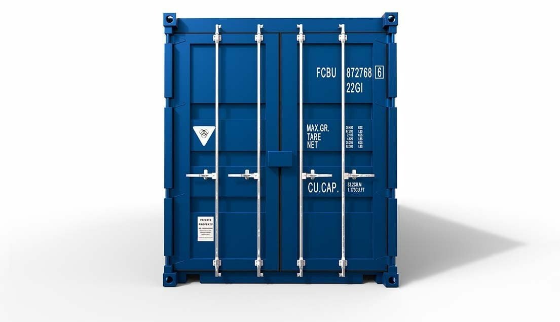 Lej eller køb en 20-fods high cube container