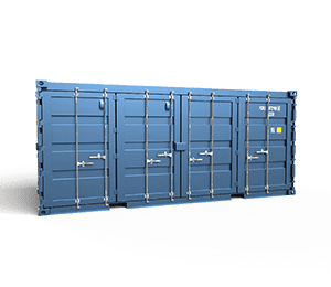 20 fods sidedørscontainer