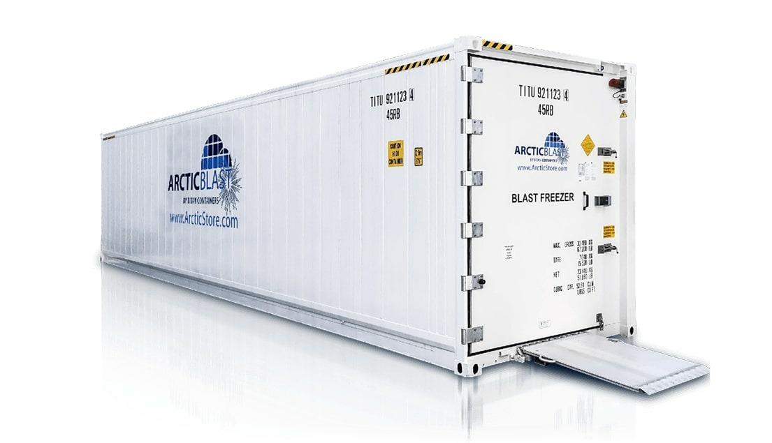 Lej eller køb en ArcticBlast kølecontainer / frysecontainer - ArcticStore