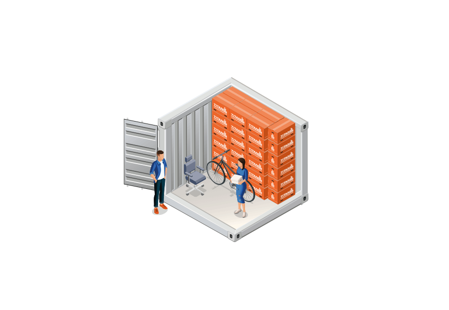 Self Storage 8-fods container - sikker opbevaring