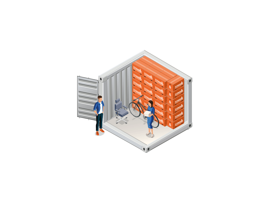 Self Storage 8-fods container - sikker opbevaring