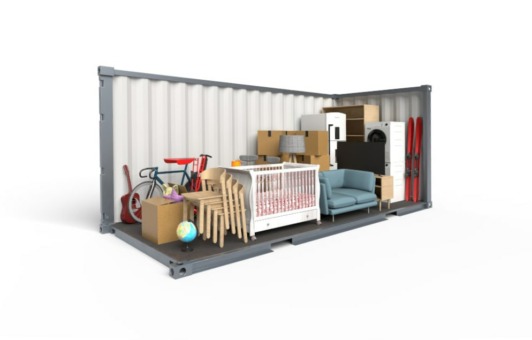 Self Storage - sikker opbevaring i 20-fods container