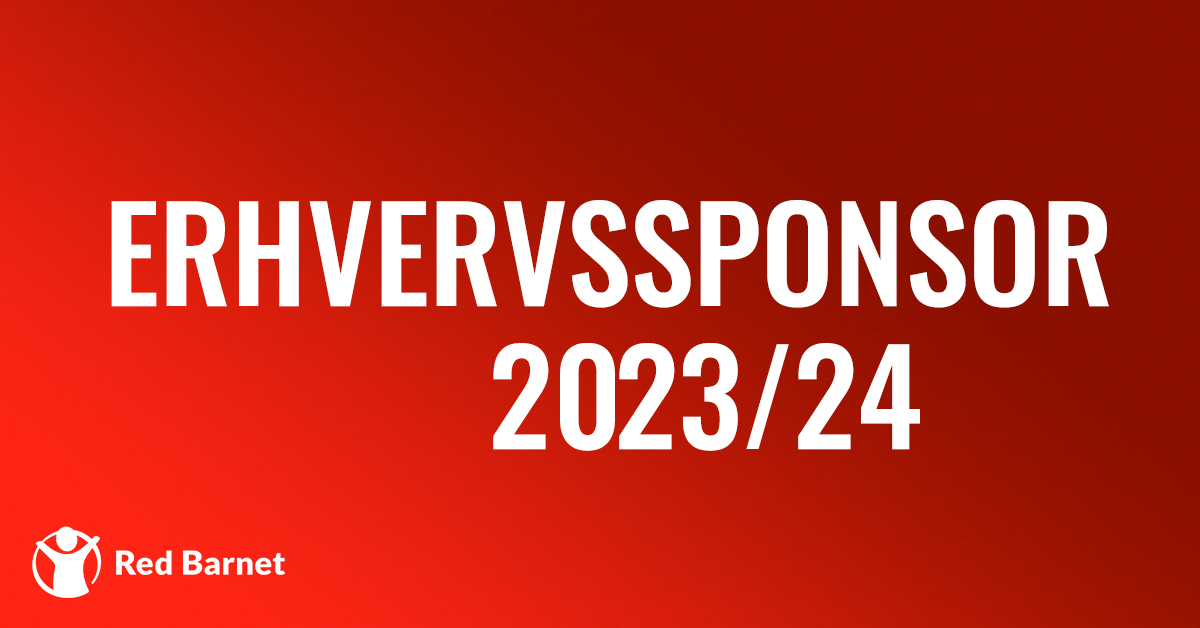 Red Barnet Erhvervssponsor 2023/2024